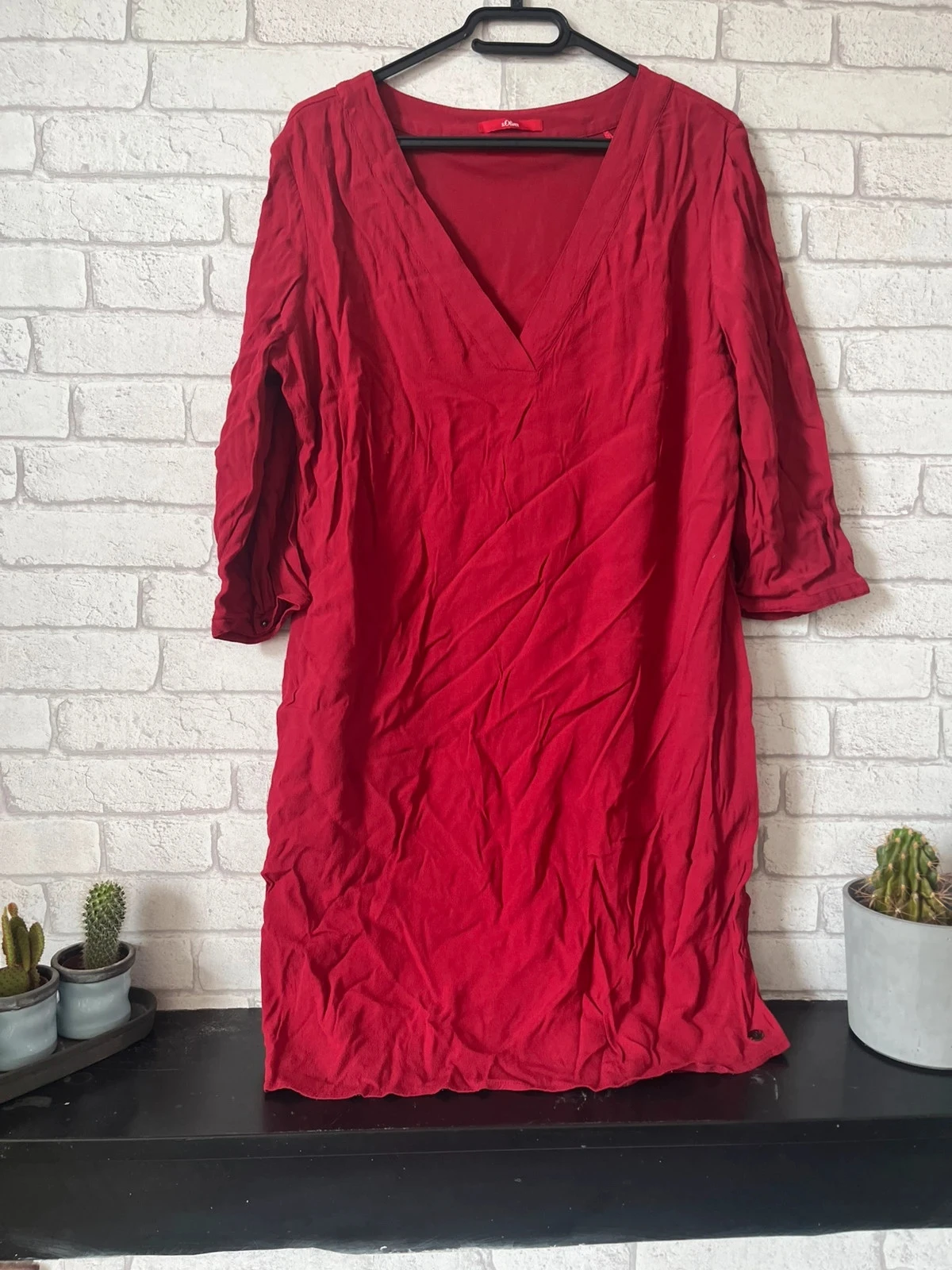 Tunique rouge décolleté V – Taille 42 – S.Oliver